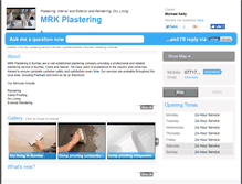 Tablet Screenshot of mrkplastering.co.uk
